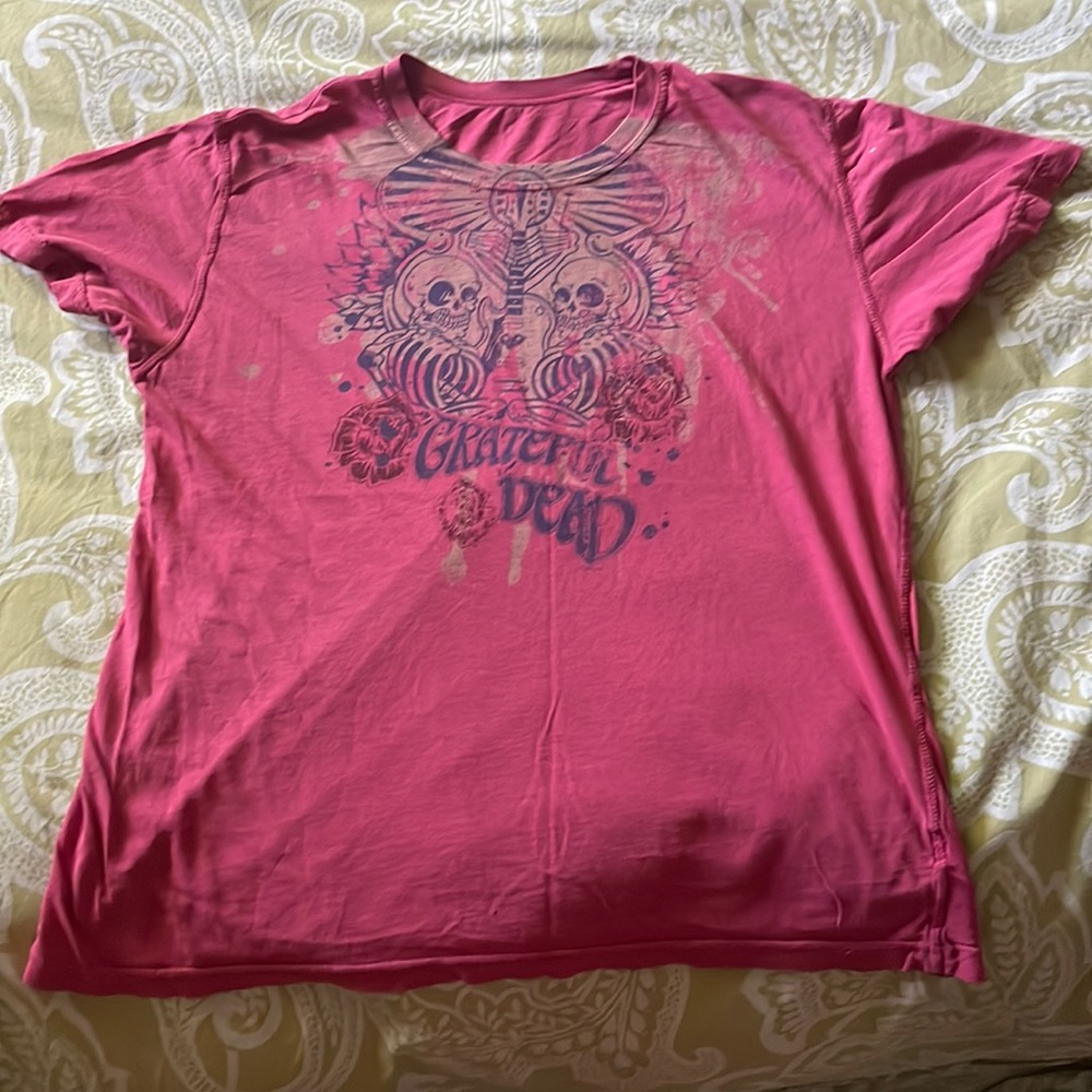 Grateful Dead Skeleton Guitar Tee M